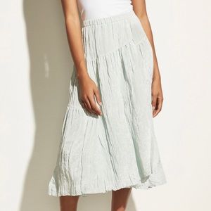 NWT Vince Tiered Midi Skirt in Mint